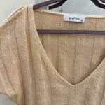 Beige Cropped Sweater Tan Photo 2
