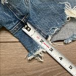Abercrombie & Fitch  The Mom High Rise Stretch Blue Jean Shorts Size 25 Photo 7