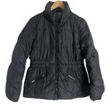 Coach Icon Black Zip Up Short Nylon Down Puffer Jacket Size Medium Photo 1