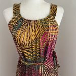 Axcess Brown/Pink/Yellow Sleeveless Knit Dress Sz S/M Pink Photo 1