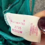 Vintage Alana Gale Thong Bodysuit Womens M Green Velvet Velour Sultry Night Out Size M Photo 9