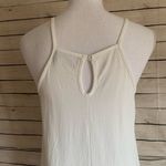 MINKPINK Sleeveless White Keyhole Button Tank Top Photo 8