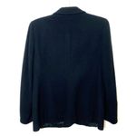Vintage LL Bean Wool Cashmere Blend Black Long Sleeve Blazer Jacket Sz 6 Photo 1