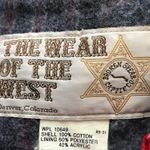 The Wear of the West Western Aztec Coat Red Embroidered Blanket Colorado 90s Size XL Photo 3