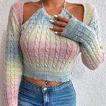 NWT, Lavishly Paris Women’s Designer Ombre Sweater. Size 6. Pink Photo 5