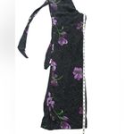 Urban Outfitters Gratilda Black and Purple Floral Backless Jumpsuit Photo 5