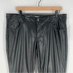 Wild Fable  Black Faux Leather Low Rise Flare Pants Size 14 Photo 1