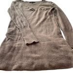 BCBGMAXAZRIA MAX AZRIA Angora Wool Sweater Brown Medium Fitted Sexy Tunic Plunge Photo 4
