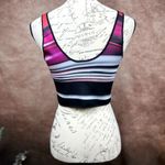 Clover Canyon Reversible Botanical Wave Crop Top Floral Striped M Photo 9