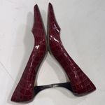 Bandolino  Red Croc Point Old Money Classic Timeless Pump Shoes Heels Size 8.5 M Photo 13