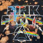 Pink Floyd Unisex Bleach Dye Graphic Band T Tee Shirt Size Medium Fits like XS Photo 1
