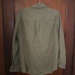 Anthropologie  Level 99 Utility Jacket Shirt in Green L Photo 2