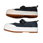 Keds  Women's Denim and White Platform Shoes Mary Jane Slip Ons Size 9 Hook‎ Loop Photo 8