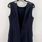 Diane Von Furstenberg  DVF Navy Blue Sleeveless Sheath Dress Quiet LuxurySize 12 Photo 6
