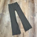 OQQ | Brown Ribbed Stretch Knit High Waist Lounge Flare Leggings Green Size L Photo 1