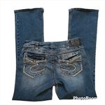 Silver Jeans Suki Mid Boot Fluid Jean with Faux Flap Pockets. Photo 2