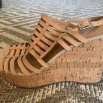 Franco Sarto Nude / Tan Suede Wedges Photo 0