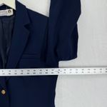 The Villager Navy Blazer Gold Button Wool Blend Women's Size 12 Read Blue Photo 6