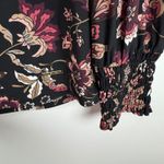 Anne Klein Anne‎ Klein Floral Blouse Size 1X Black Boho Fall Romantic Flowy Office Photo 2