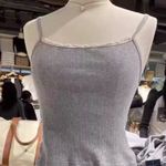 Brandy Melville  Grey Lace Tank Photo 9