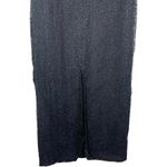 Laurence Kazar Vintage Gown Dress Short Sleeve Embellished 100% Silk Black PXL Photo 12