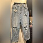 PacSun Like New  Light Indigo Ripped '90s Boyfriend Jeans Photo 5