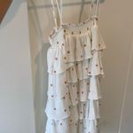 Olivaceous  Ruffle Polka Dot Dress Photo 2