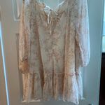 Millibon Light Pink Floral Long Sleeve Dress Size M Photo 1