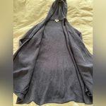 Essential Winter : cozy blue wrap J Jill Sweater with hood & pockets Photo 4