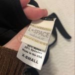 l*space L Reversible Bikini Top Black & White Womens XS Strappy Top Only Triangle Photo 5