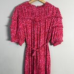 Boden Yoke Detail Floral Jersey Midi Dress Women's 10L Gin Fizz Pink Boho Chic Size undefined Photo 8