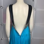 Bebe Black /Turquoise Cocktail Mini Dress Size XS Photo 5