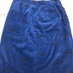 Lilly Pulitzer Vintage Corduroy Embroidered Dogs Fabulous Skirt Size 8 Blue dogs Photo 6