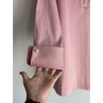 Preston & York  Women's Cosmo Pink Tunic Top Collared Roll Tab Sleeves Size‎ L Photo 4