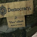 Democracy  Green Floral Utility Pants Size 2 New Photo 4