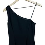 Yves Cossette Depeche Mode  Vintage 90s One Shoulder Black Maxi Bodycon Dress Sz 4 Photo 8