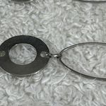 Silver Tone Chain Belt Circles Ovals Made in Korea Photo 2