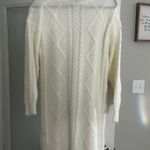 Francesca's White Pearl Sweater Dress Photo 2