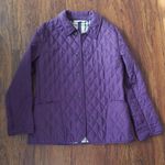 Burberry Purple Quilted Jacket Size Medium Photo 0