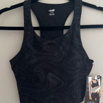 Avia  Women’s Embossed Bra Tank Sports Bra NWT Size XS Black Activewear Workout Photo 0
