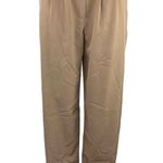 Princess Polly Women's Brown High Rise Front Pleated Wide Leg Dress Pants Size 4 Photo 0
