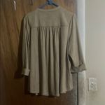 Wonderly  Khaki Button-Up Blouse Photo 2