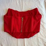 White Fox Boutique White Fox Red Corset Tube Top Photo 2