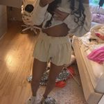 ZARA  tan linen shorts  Photo 1