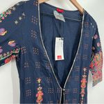 W For Woman India Kurtis Dress Cover Jacket Layer Blue Size 6 Photo 5