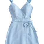 258. Baby Blue Sleeveless V Photo 0