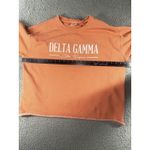 Comfort Colors Sweatshirt Women Large Cropped Delta Gamma Pullover Photo 2