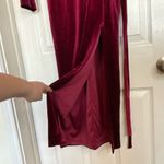 Bardot Morgan Burgundy Velvet Dress Size 4 Midi Holiday Christmas Party Winter Photo 6