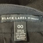 Black Label  Chico’s Leopard Lined Cotton Blend Skirt Size 00/XSmall Photo 7