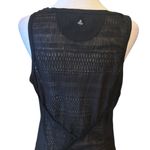 prAna Black Semi Sheer Sleeveless Mini Dress Beach Coverup Womens Size Large Photo 5